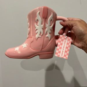 Pink Boot Mug